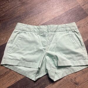 J. Crew Chino shorts light green size 6